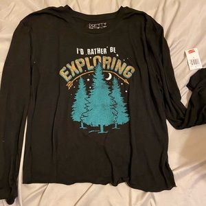 Pretty Rebellious
 Long Sleeve Graphic T-Shirt